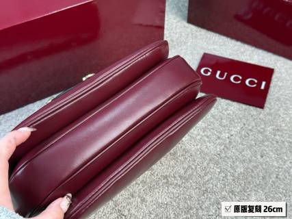 Gucci 1955 Horsebit Shoulder Bag - Burgundy Red view 5