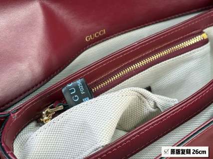 Gucci 1955 Horsebit Shoulder Bag - Burgundy Red view 6