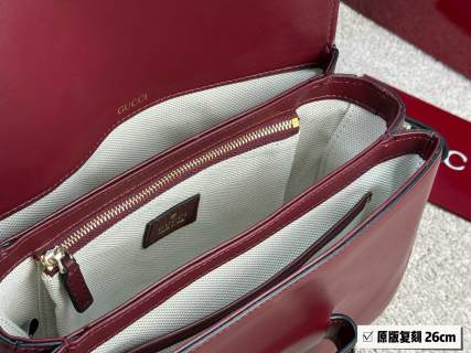 Gucci 1955 Horsebit Shoulder Bag - Burgundy Red view 7