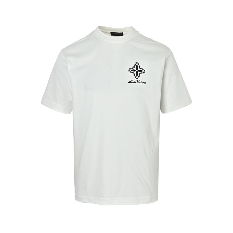 Louis Vuitton Star Embroidered White T-Shirt view