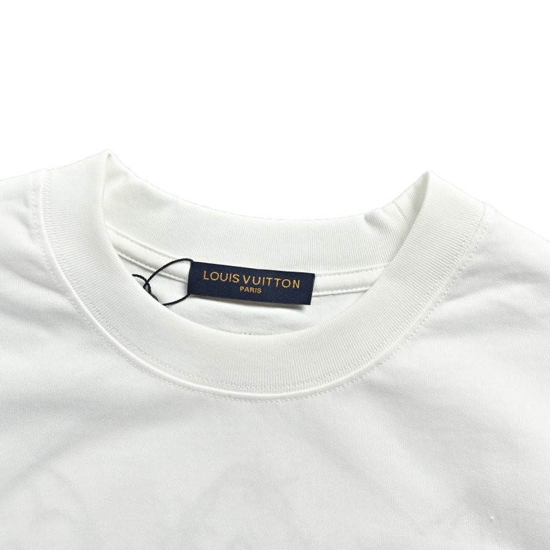 Louis Vuitton Star Embroidered White T-Shirt view