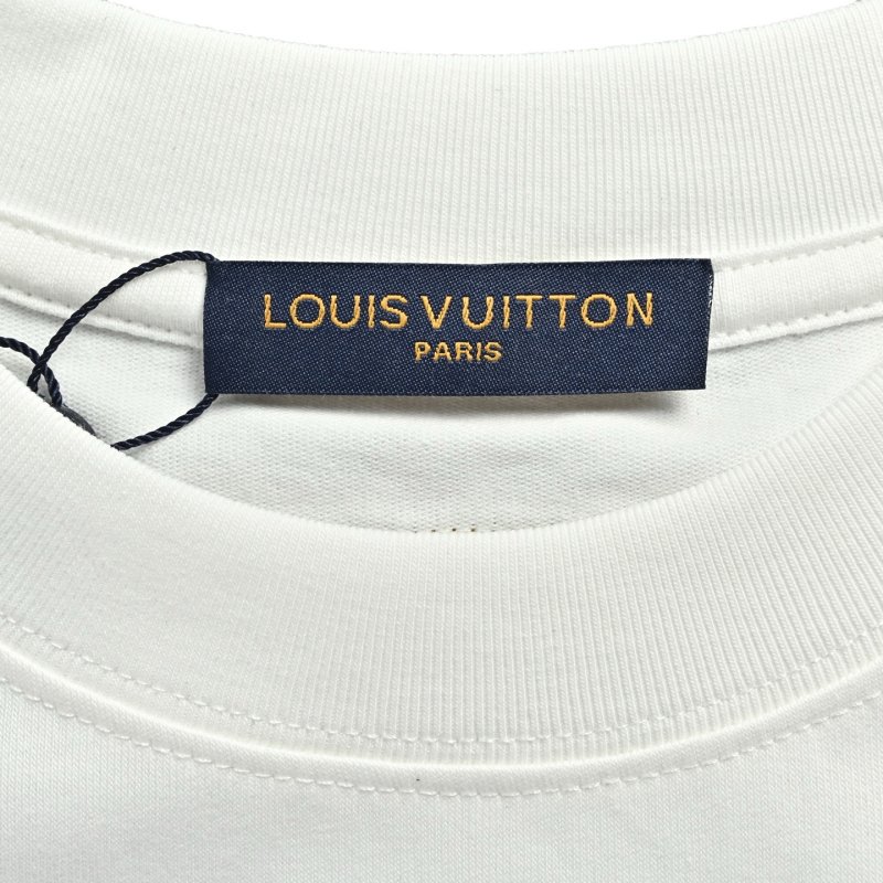 Louis Vuitton Star Embroidered White T-Shirt view