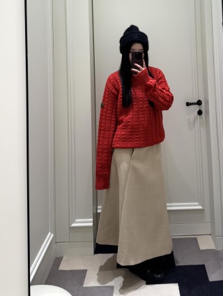 Stone Island Orange Crewneck Knit Sweater view 6