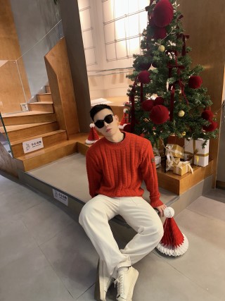Stone Island Orange Crewneck Knit Sweater view 9