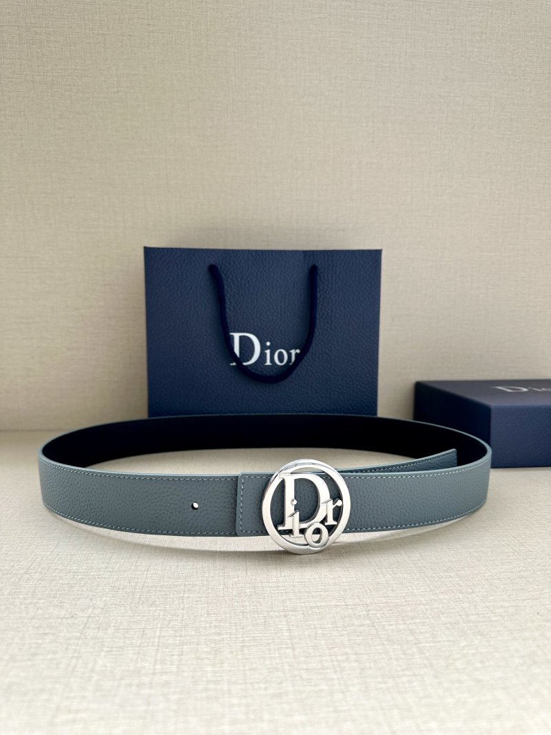 Dior CD Oblique 3.5cm Belt Buckle - Grey/Silver