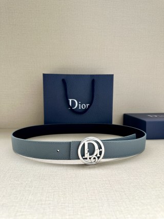 Dior CD Oblique 3.5cm Belt Buckle - Grey/Silver