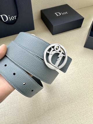 Dior CD Oblique 3.5cm Belt Buckle - Grey/Silver view 2
