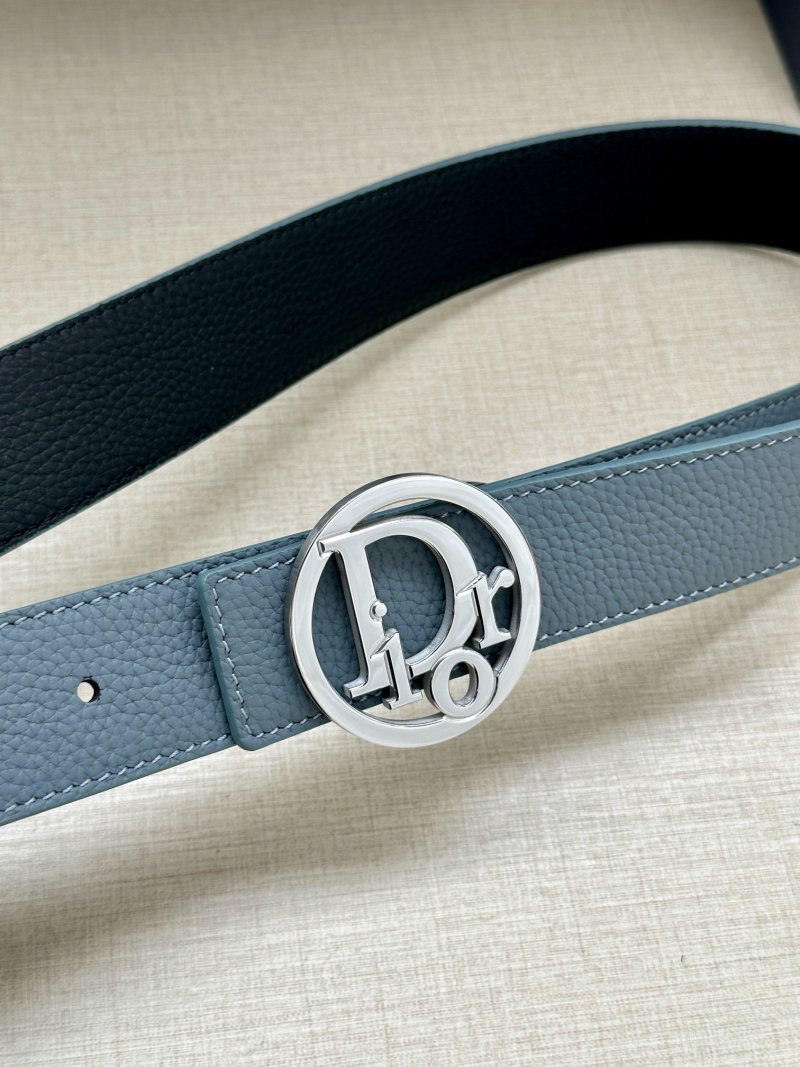 Dior CD Oblique 3.5cm Belt Buckle - Grey/Silver view