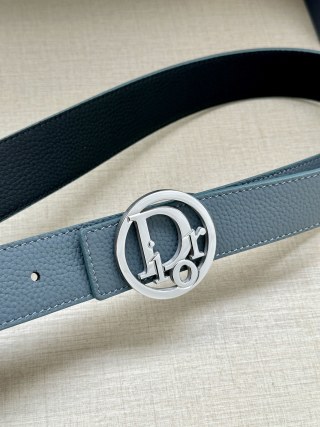 Dior CD Oblique 3.5cm Belt Buckle - Grey/Silver view 3