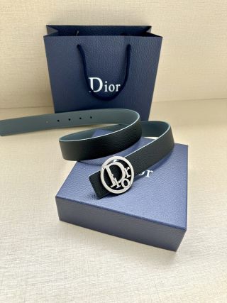 Dior CD Oblique 3.5cm Belt Buckle - Grey/Silver view 4