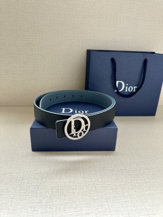 Dior CD Oblique 3.5cm Belt Buckle - Grey/Silver view 5