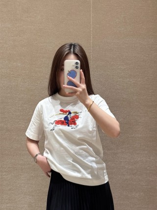Burberry EKD Embroidered White T-Shirt view 2