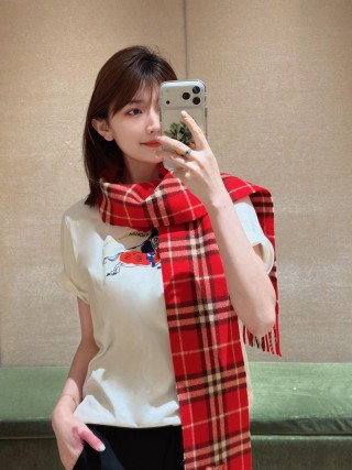 Burberry EKD Embroidered White T-Shirt view 5