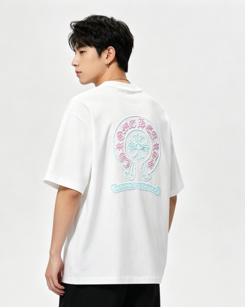 Chrome Hearts White Cross Graphic Short-Sleeve T-Shirt view