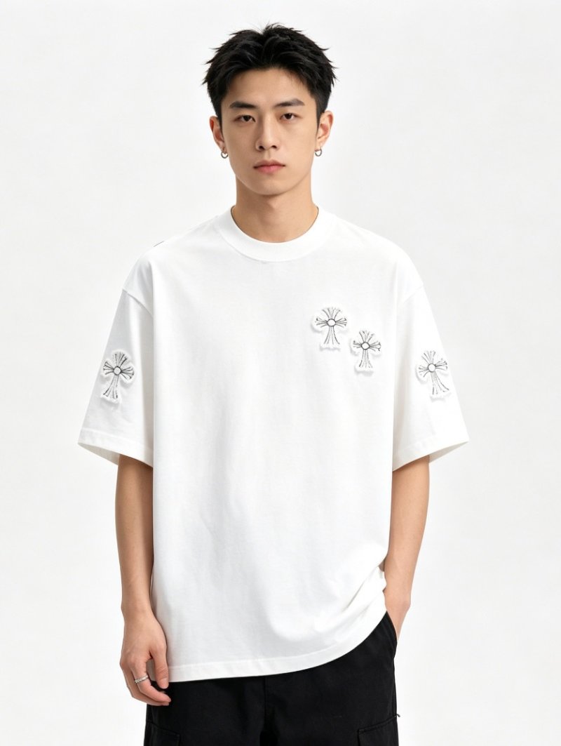 Chrome Hearts White Cross Graphic T-Shirt view