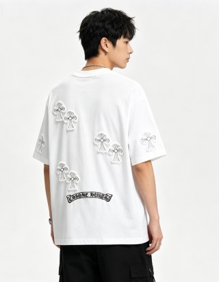 Chrome Hearts White Cross Graphic T-Shirt view 7