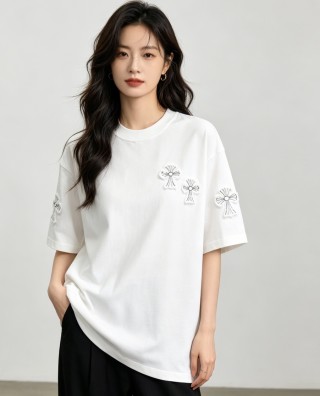 Chrome Hearts White Cross Graphic T-Shirt view 8