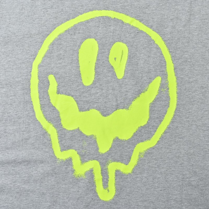 Grey T-Shirt with Green Graphic Print view