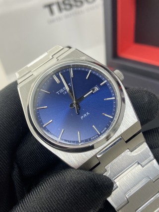 Tissot PRX Blue Dial Stainless Steel Watch 40mm view 3