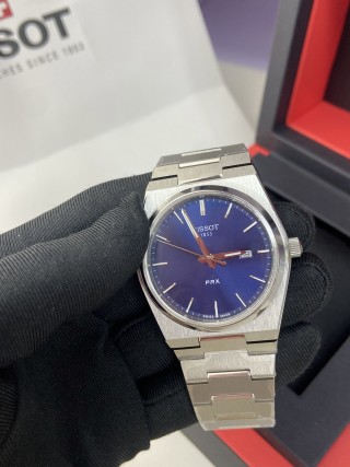 Tissot PRX Blue Dial Stainless Steel Watch 40mm view 8