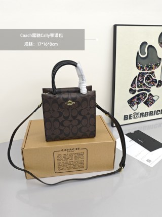 Coach Signature Beige Vanity Case Crossbody Bag view 4