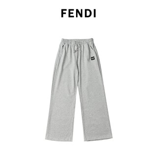 Fendi Logo Sweatpants Light Grey view 7
