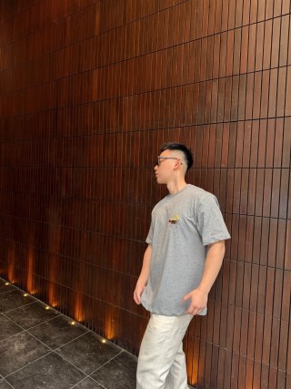 Dior Bee Embroidered Grey T-Shirt view 8