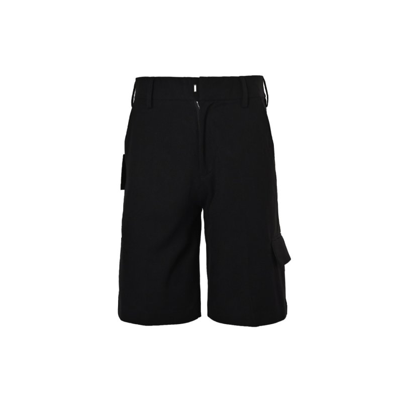 Black Cargo Shorts - Premium Fit view