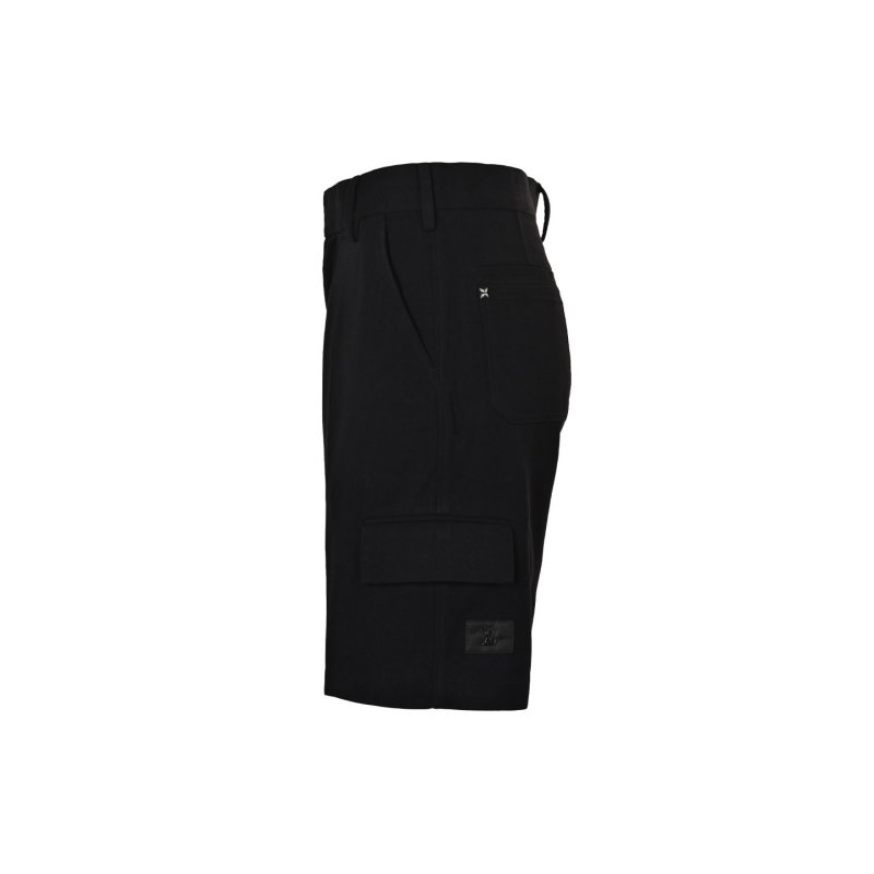 Black Cargo Shorts - Premium Fit view