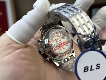 Breitling Navitimer Chronograph Silver Dial Watch view 5