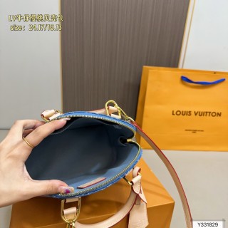 Louis Vuitton Denim Cherry Shell Dome Bag - Blue view 9