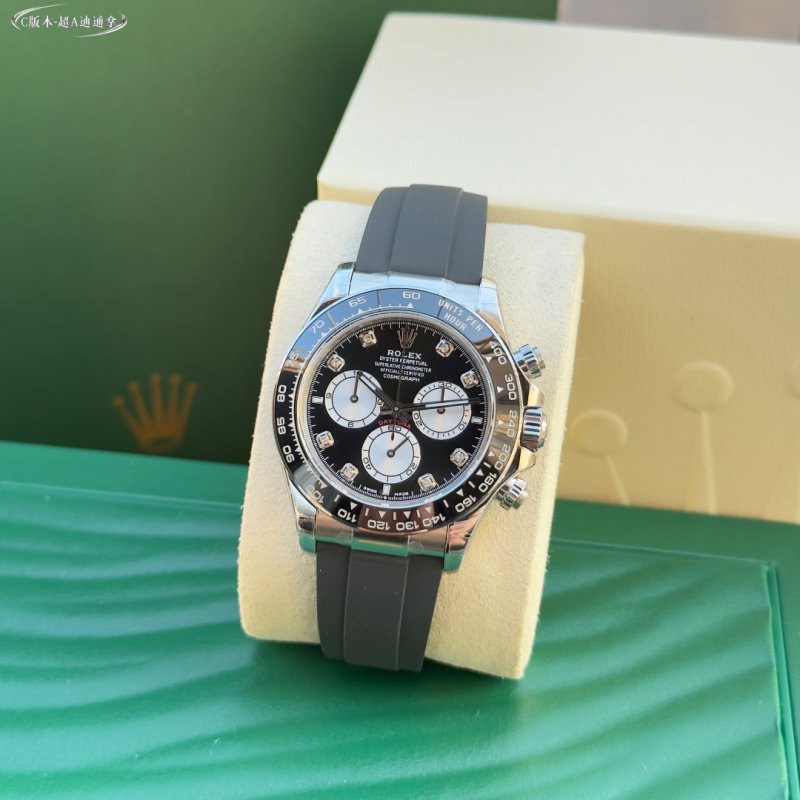 Rolex Daytona Black Dial Chronograph Steel Watch view