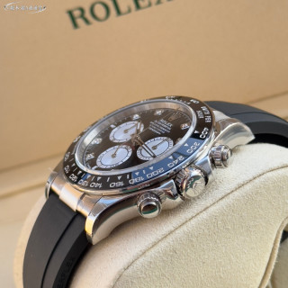 Rolex Daytona Black Dial Chronograph Steel Watch view 5