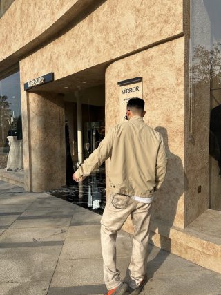 Beige Casual Overshirt Jacket view 6