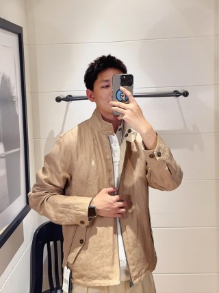 Beige Casual Overshirt Jacket view 8