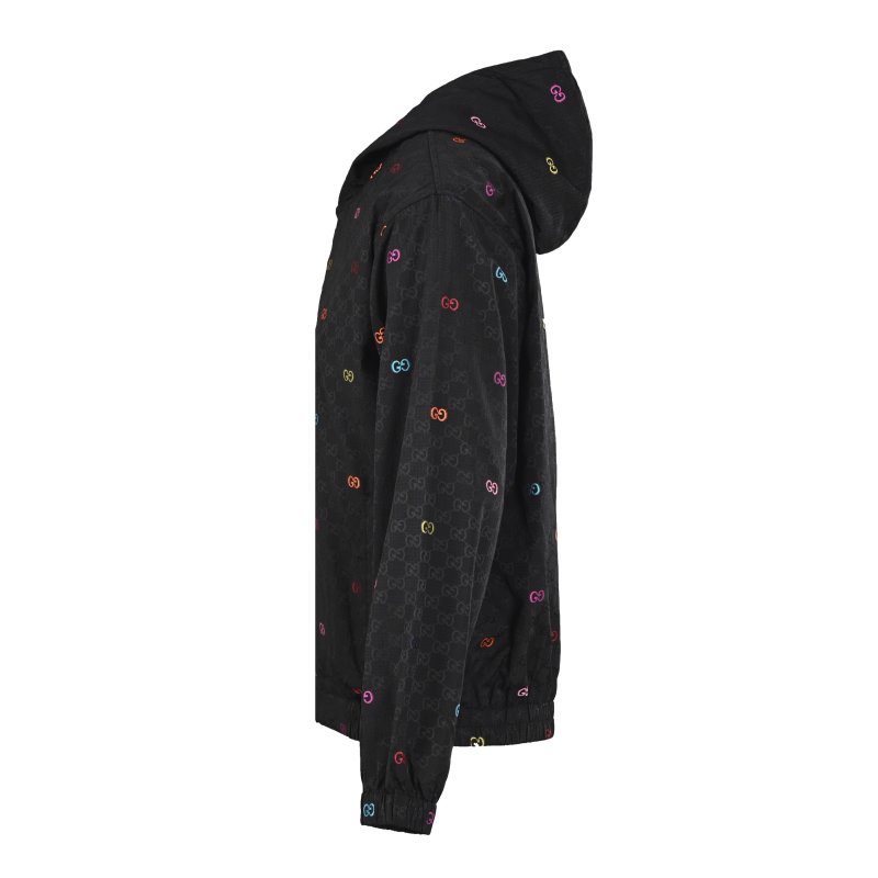 Gucci GG Monogram Black Windbreaker Jacket view