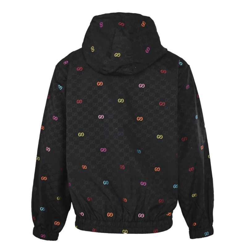 Gucci GG Monogram Black Windbreaker Jacket view