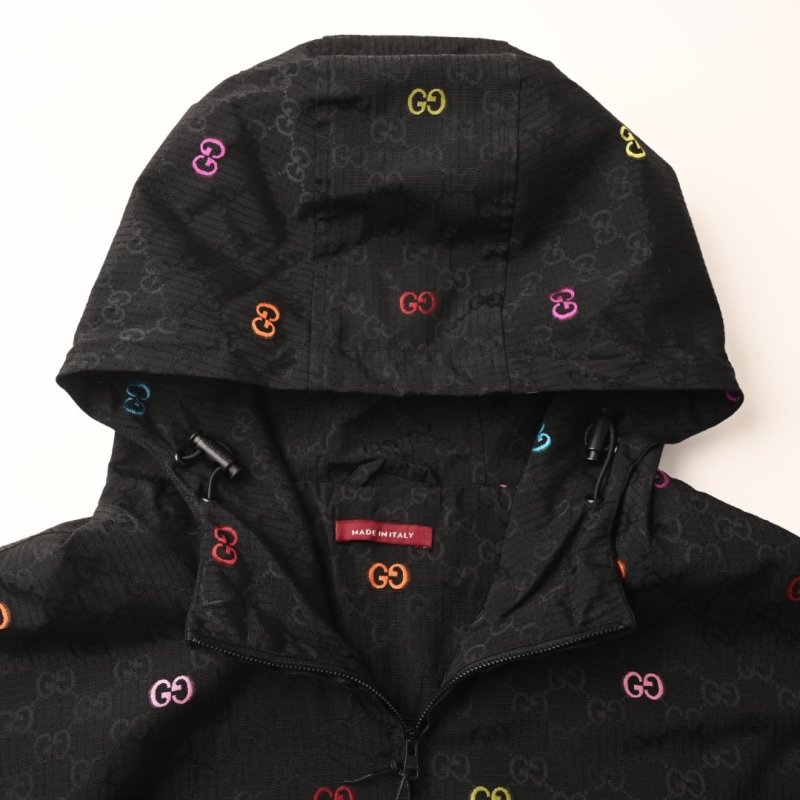 Gucci GG Monogram Black Windbreaker Jacket view