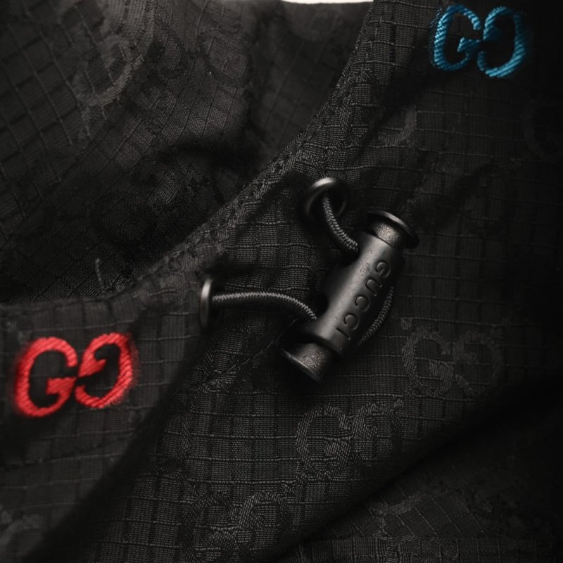 Gucci GG Monogram Black Windbreaker Jacket view