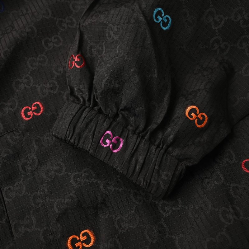 Gucci GG Monogram Black Windbreaker Jacket view