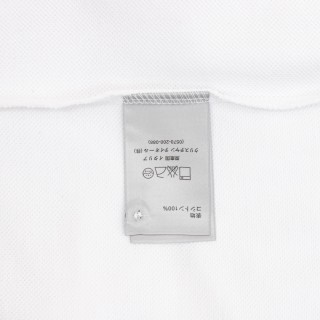 Dior Cursive Letter Embroidered Polo Shirt White view 9