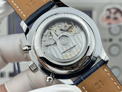 Longines Master Collection Moon Phase Chronograph 42mm Silver view 8