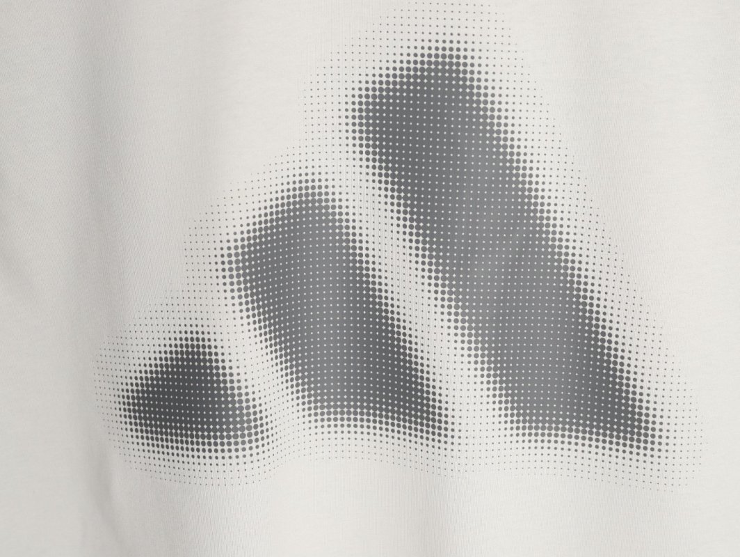 Adidas White Halftone Logo Short Sleeve T-Shirt view