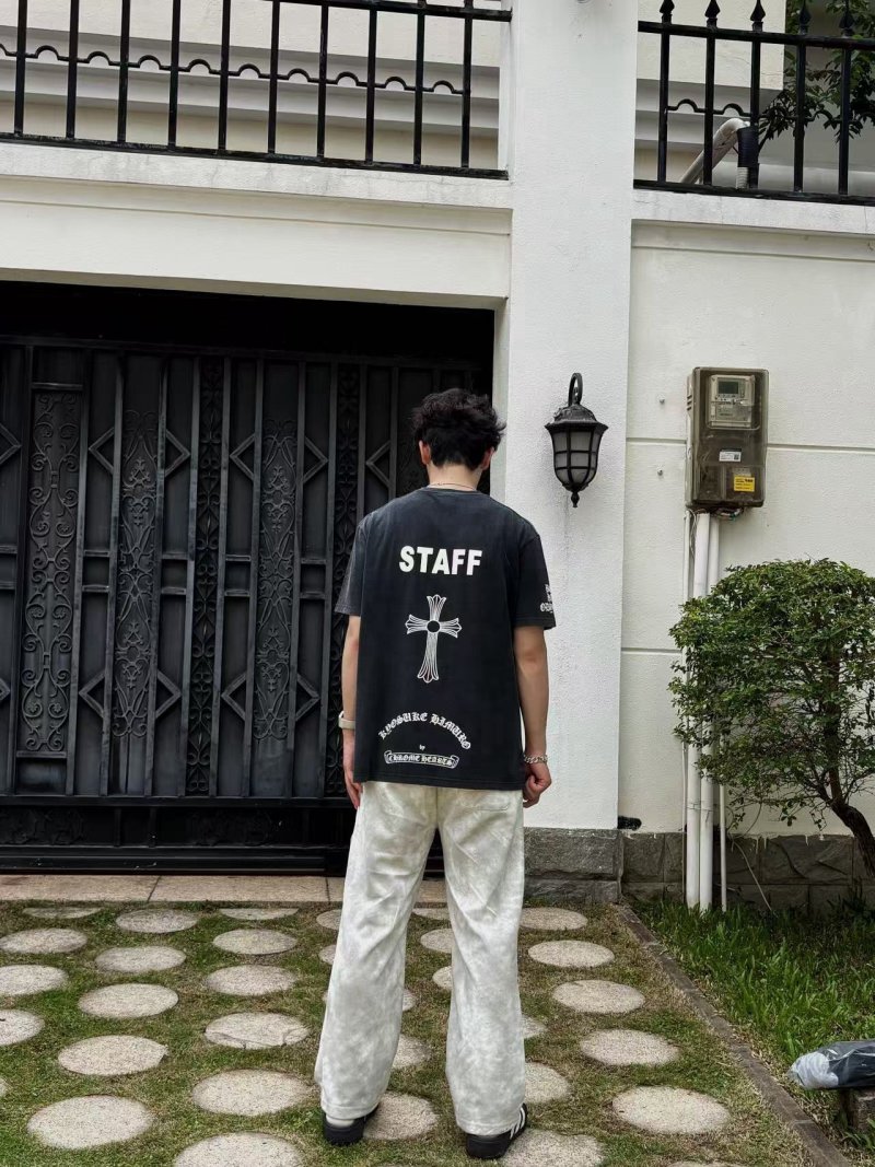 Chrome Hearts Staff Cross Black T-Shirt