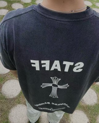 Chrome Hearts Staff Cross Black T-Shirt view 3