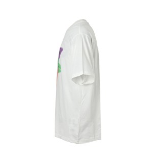 Prada Colorblock Graphic White T-Shirt view 8