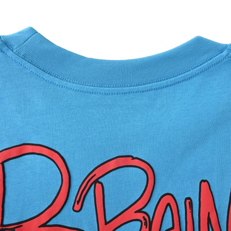 Cyan Graphic Print Short Sleeve T-Shirt view