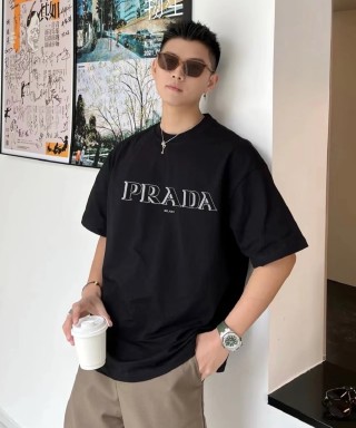 Prada Black Logo T-Shirt view 3