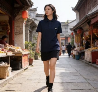 Stone Island Navy Short Sleeve Polo Shirt view 3