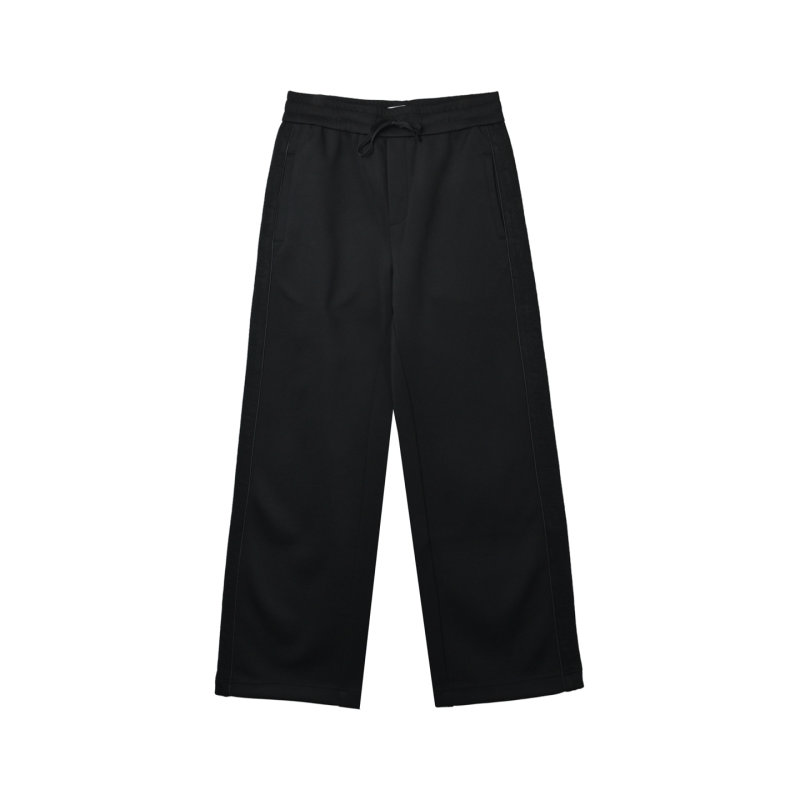 Navy Wide-Leg Trousers Premium Fit view